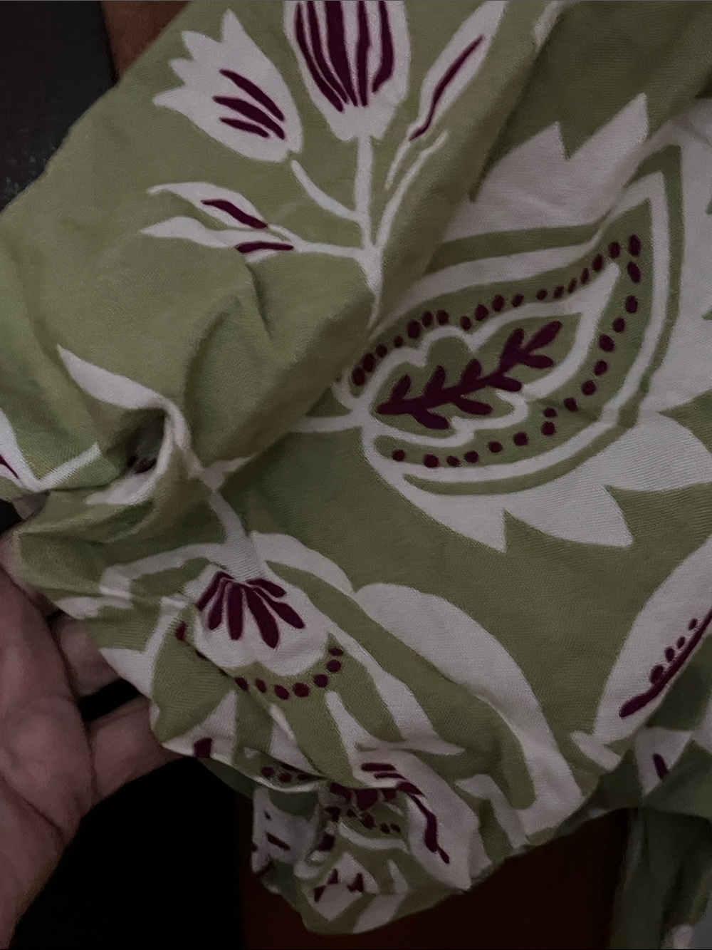 easel NWT Lime Green-Purple-White Floral Mini Dress w/Bow Accent & Puff Sleeves - Picture 5 of 9